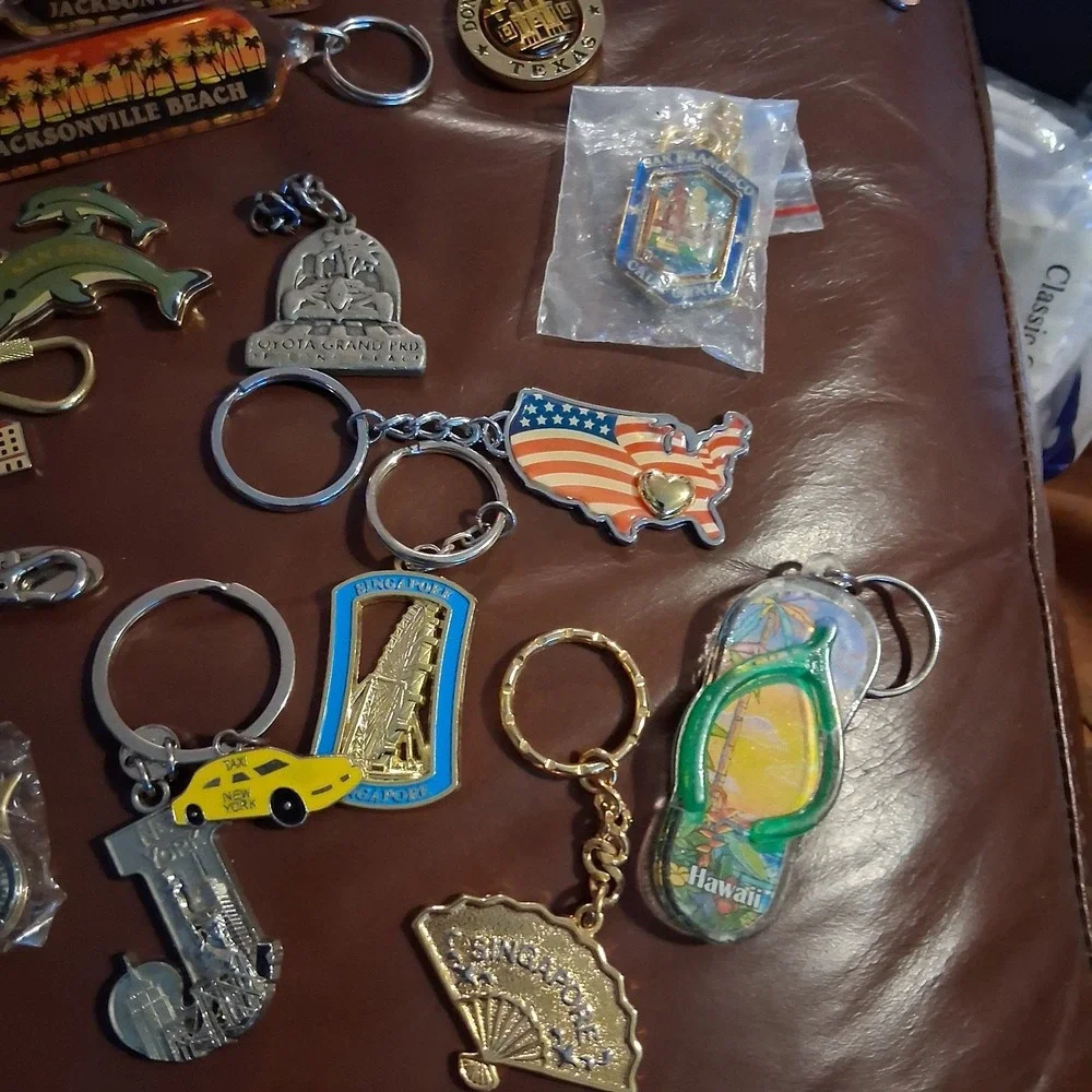 Location Travel Souvenir Keychain Lot 25+ Some New